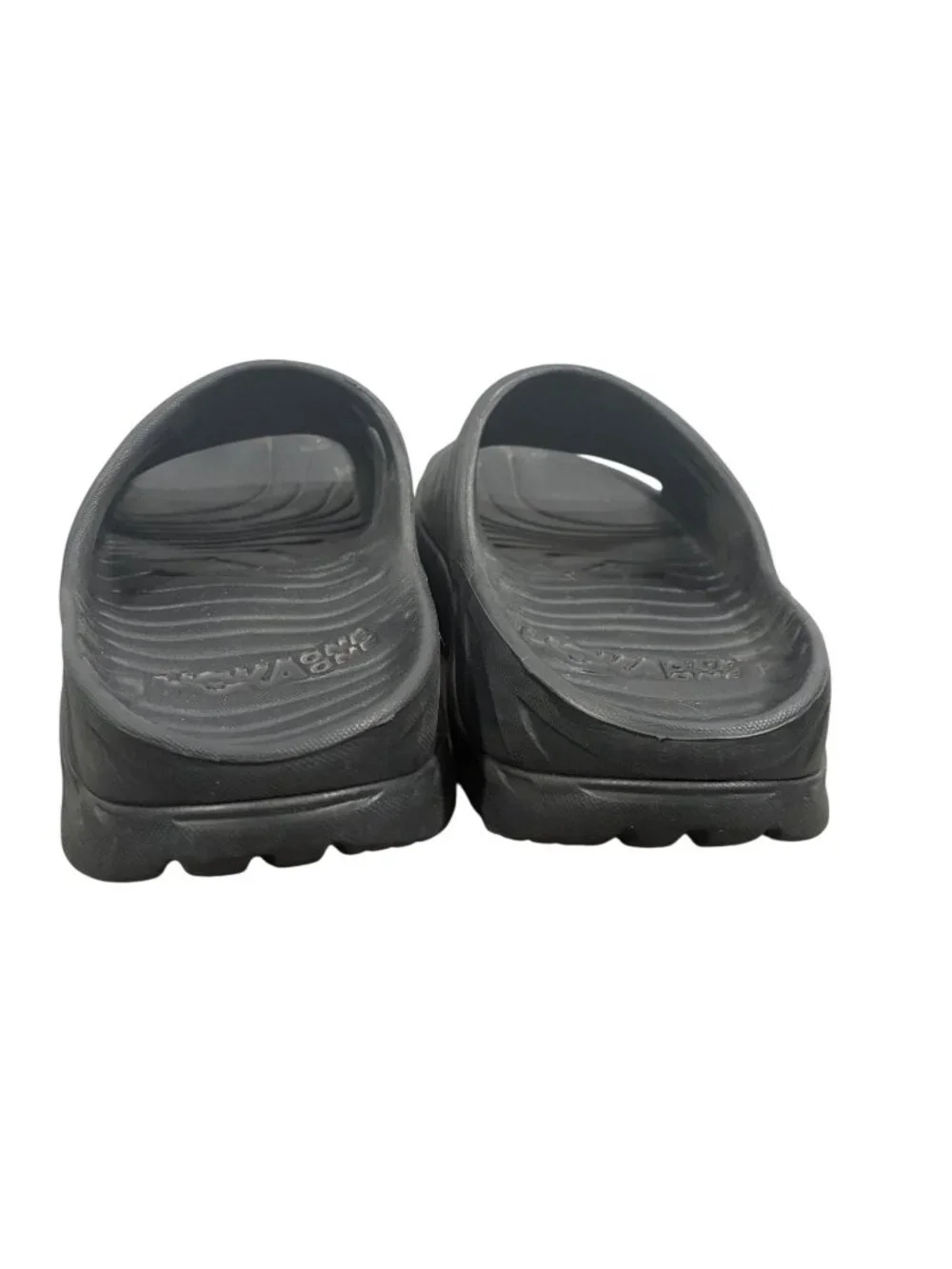 Hoka One One Ora Recovery Slide 2 sandals Black Size 8 Comfortable Lightweight